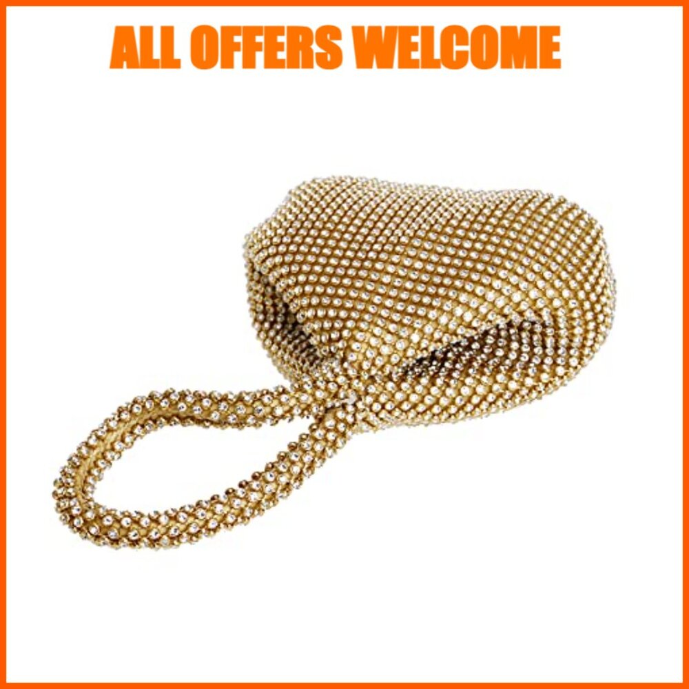 Rhinestone Triangular Evening Purse Wristlet For … - image 7